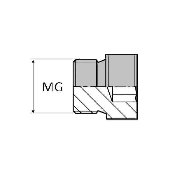 Bouchon mâle gaz cylindrique 6 pans creux pour bague BS (DIN 908) - 3/8' , 16.66_0