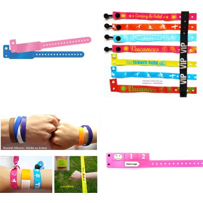 Bracelet résistant, coloré et personnalisable - Idéal pour sécuriser l'accueil des vacanciers et événements touristiques_0