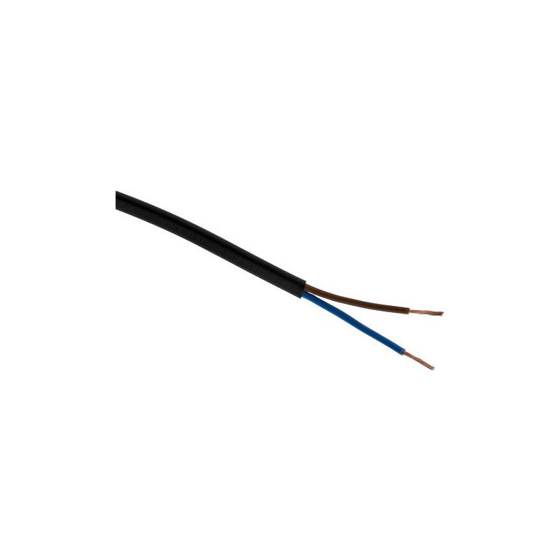 CÂBLE SOUPLE HO3 VVH2-F 5M 2 X 0,75MM² NOIR - 60113023D