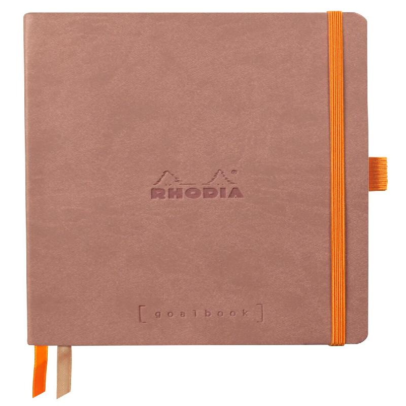 Carnet souple Goalbook Rhodiarama bois de rose A5, 240p./120 feuilles ivoire 90 g/m², dot grid - rose 117802C_0