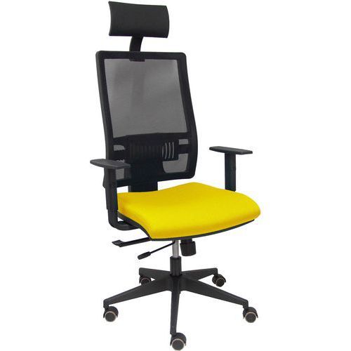 CHAISE DE BUREAU HORNA ACCOUDOIRS RÈGLABLES - JAUNE - PIQUERAS Y CRESPO