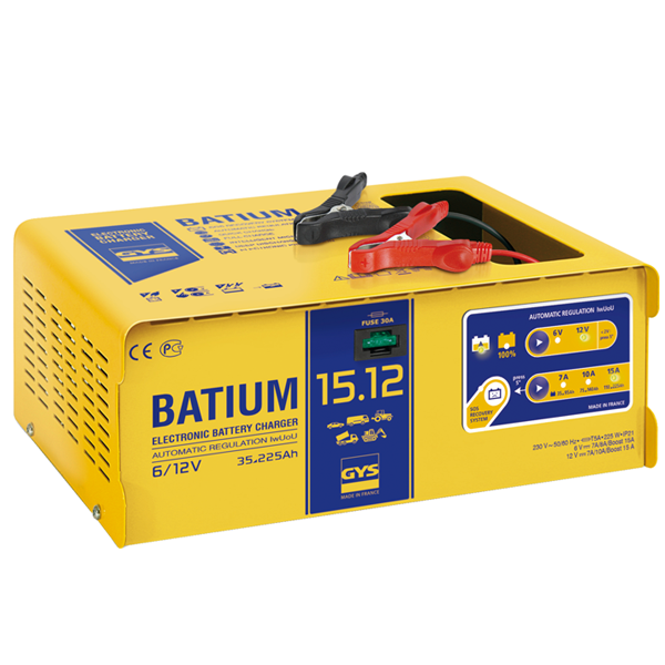 CHARGEUR PROFESSIONNEL BATIUM 15-12 POUR BATTERIES 6-12V - 230V 225W
