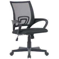 CLP Chaise de bureau Genius Noir - noir polyester 1037401_0