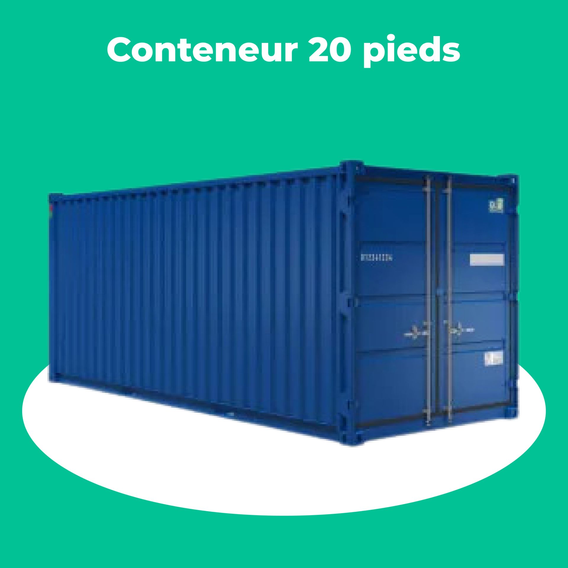 Conteneur de stockage 20 pieds Neuf, plus léger que le maritime_1