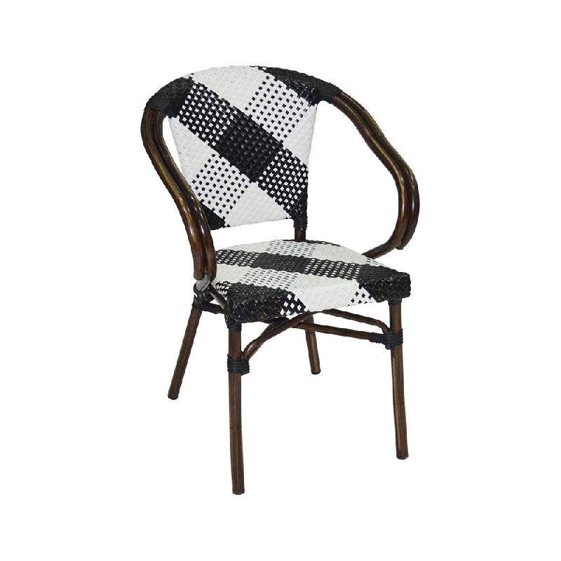 Fauteuil Cordoba Graphic - Stamp - Aluminium et tressage nylon bicolore pour extérieur_0