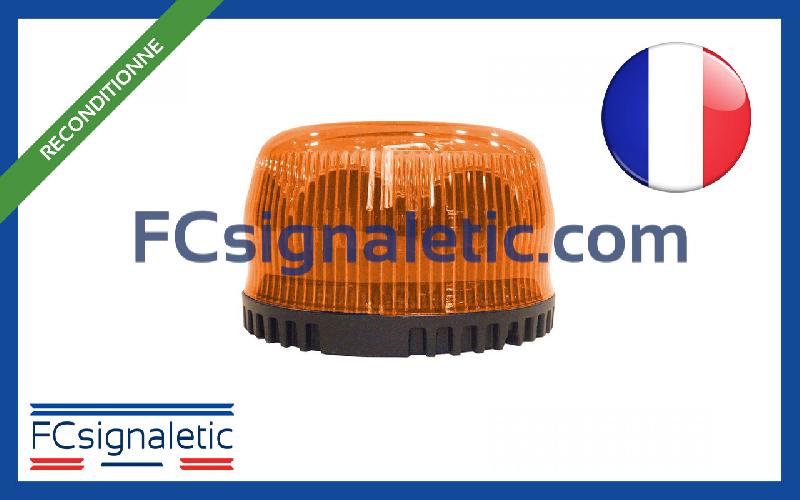 Gyrophare Gyroled orange sans fixation classe 1 rotatif reconditionné STANDBY MERCURA 22302-54_0