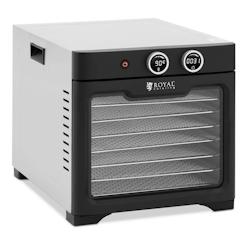 Helloshop26 - Déshydrateur alimentaire professionnel 8 étages 26 litres 800 watts verre trempé acier inoxydable 304 argent métallisé 14_0008890 -_0
