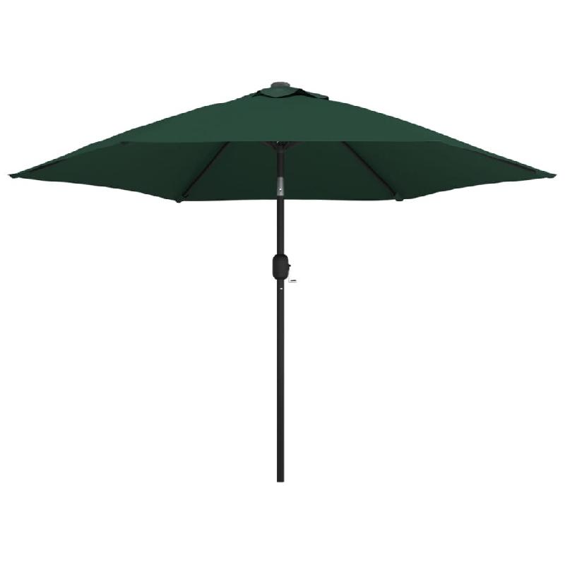 Helloshop26 - Parasol d'extérieur avec poteau en acier 3 m vert 02_0008735 - vert acier 3000465547765_0
