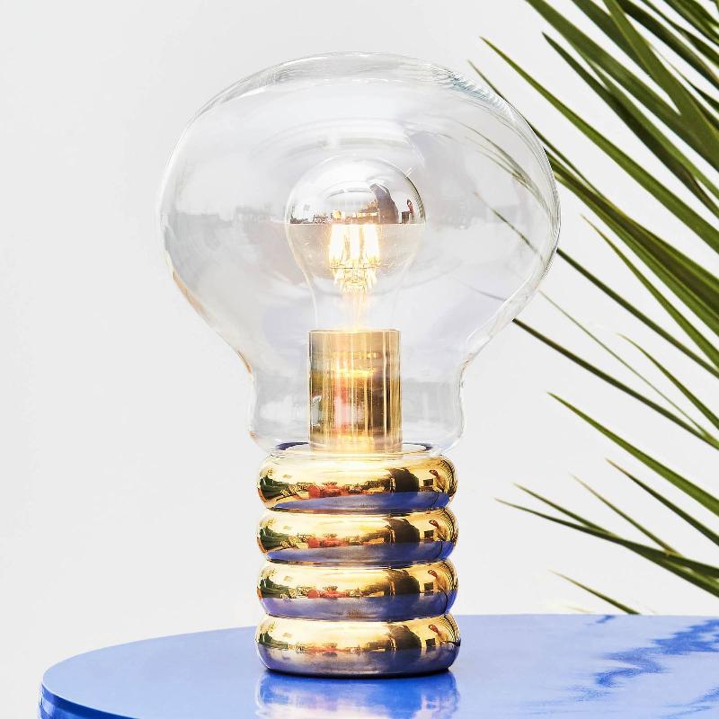 INGO MAURER BULB BRASS LAMPE À POSER LED LAITON