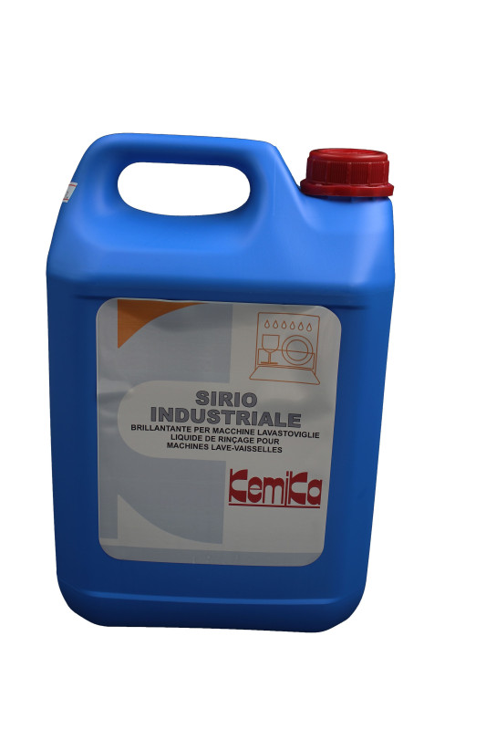 Kemika sirio industriale liquide de rinçage peu moussant pour lave-vaisselle ph: 2.65 ± 0.2 bidon de 5l_0