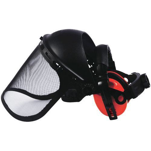 KIT VISIÈRE GRILLAGE AVEC SERRE TÊTE ANTIBRUIT - SINGER SAFETY