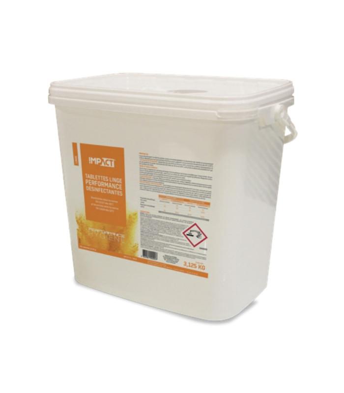 Lessive linge bactéricide en tablettes - pot de 125 pastilles de 25g - hygiène et désinfection des textiles_0