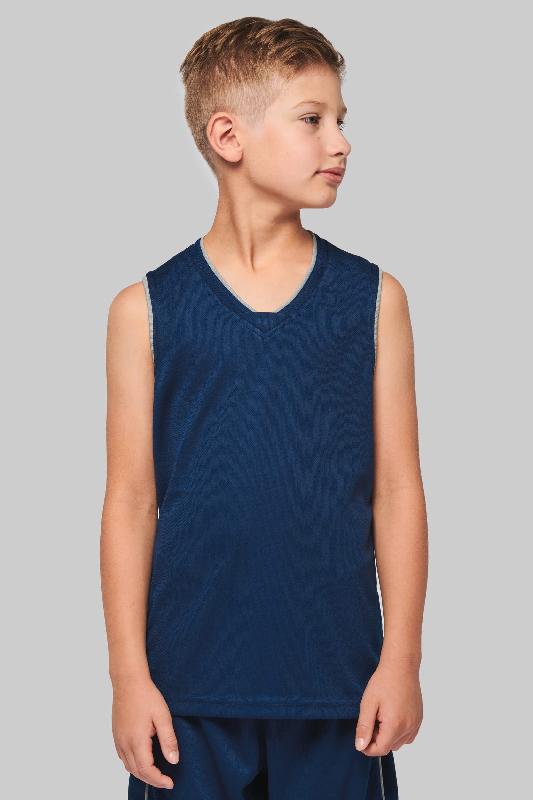 Maillot de basket-ball enfant - PROACT - Réf: PA461 - 100% polyester, ultra résistant, léger et respirant_0