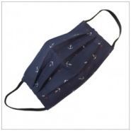 Mask3p-encre-bleumarine - masque barrière en tissu - 100% coton certifié Oeko-Tex - 4 couches - lavable et réutilisable_0