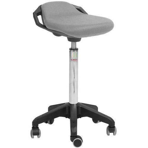 TABOURET OCTOPUS SPACE - TISSU 3D - HAUT - GRIS - GLOBAL PROFESSIONAL SEATING