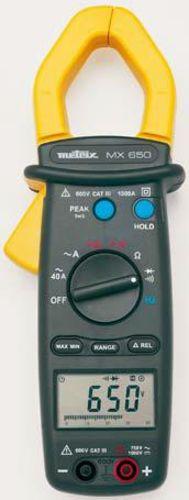 Pince multimètre Metrix MTXMX650 - 750V AC / 1000V DC, 1000A AC, afficheur 4000 pts_0