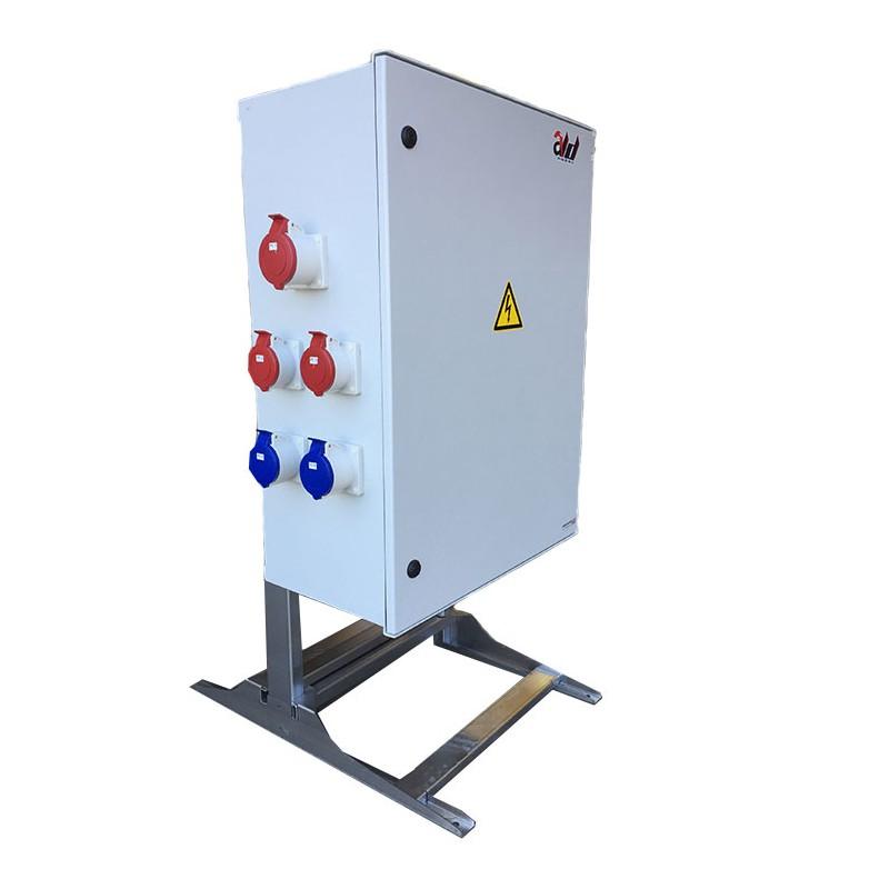 Armoire électrique de chantier en tôle acier électro-zinguée - protection différentielle réglable - Poly 100 - ALD - 40-100A - 42 à 60 kVA - IP44_0