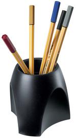 POT À CRAYONS DELTA, POLYSTYRÈNE, NOIR - LOT DE 2