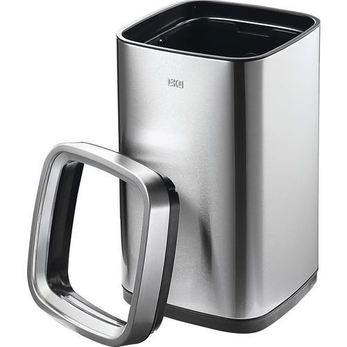 POUBELLE LAGUNA TRASH BIN 12 LTR EKO INOX MAT