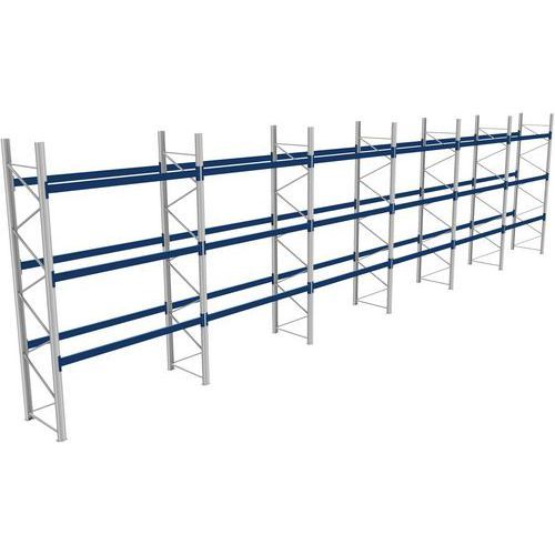 RACK 1 DÉPART + 5 SUIVANTS LXLXH 2700X17100X4500 1000KG 3 NIV - BITO