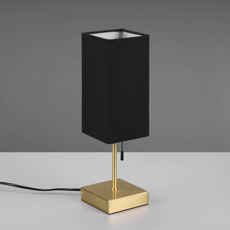 REALITY LEUCHTEN LAMPE À POSER OLE AVEC PORT USB, NOIR/NICKEL