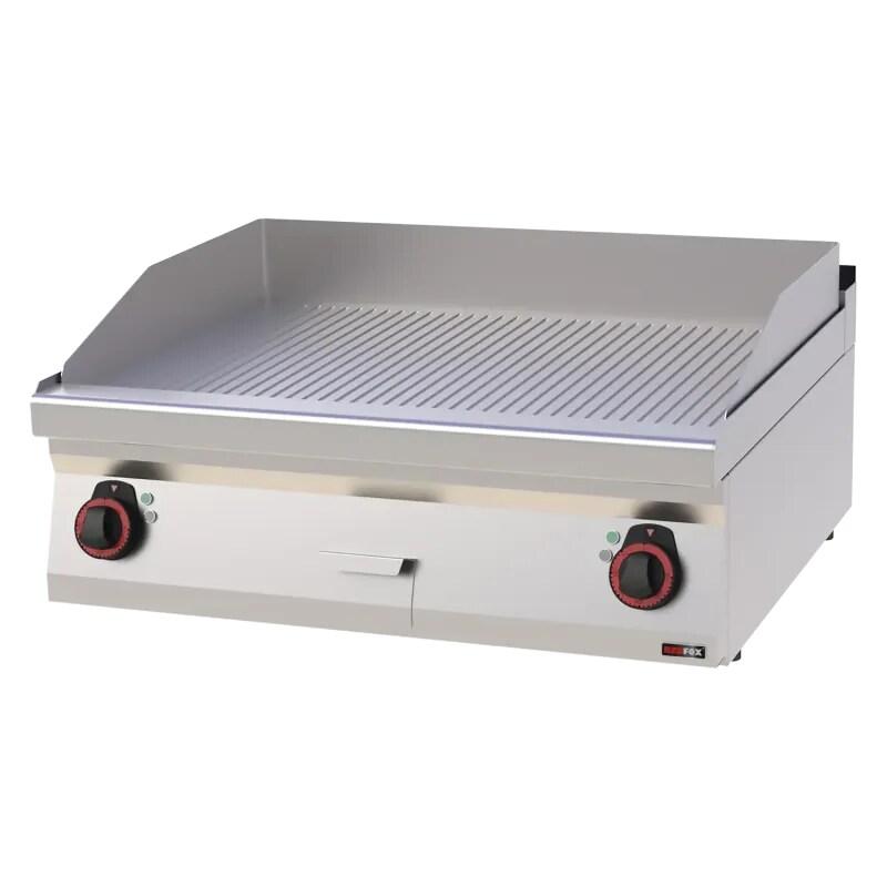 RM GASTRO Plaque de cuisson 80x51 électrique nervurée sans soubassement 400 V REDFOX - FTR 70/08 E - REDFOX - 0615402022040_0