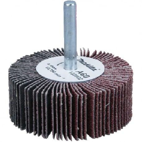 Roue à lamelles abrasives Ø queue 6mm, Grain 180, Ø 63,5mm, Longueur 25,4mm, Vitesse 12700 tr/min Makita | B-37057_0