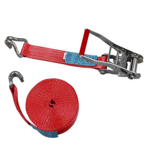 Sangle d'arrimage 50 mm - Type poids lourd avec crochets doigts serrés - STF 400 daN - LC 2000 daN_0