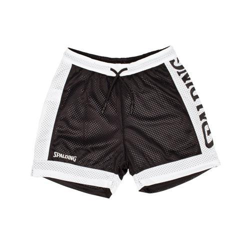 SHORT BASKET RÉVERSIBLE ENFANT - SPALDING - NOIR BLANC