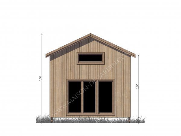 Studio de jardin - maison de jardin 37 m² - ossature bois avec étage et terrasse - Vannes_0