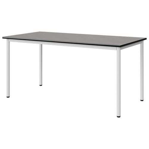 TABLE MALIBU 160X80 T6 4P STRA BÉTON F186/NOIR BLC 9016