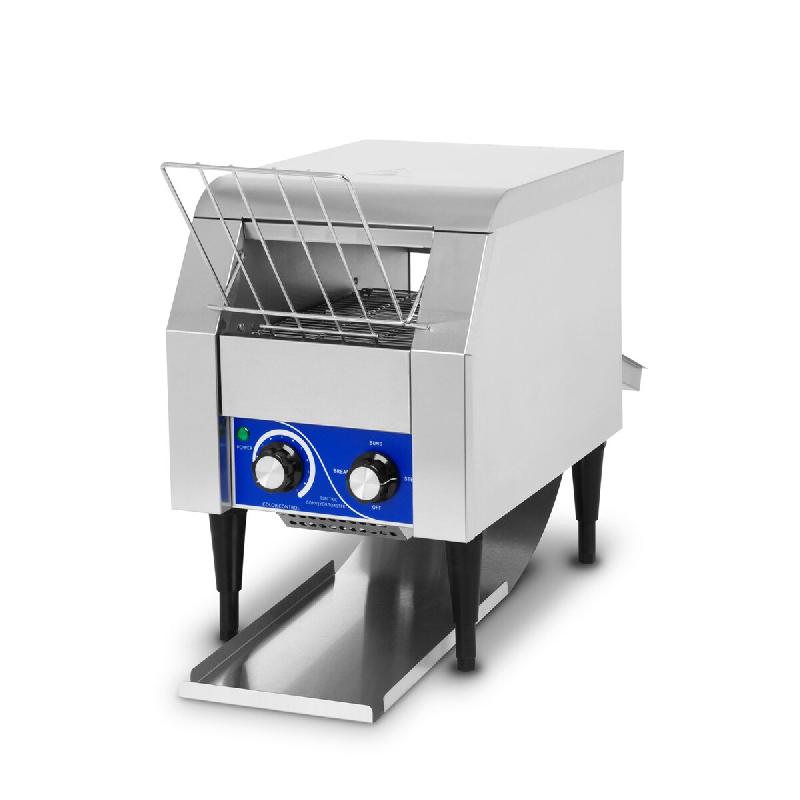 VERTES Grille Pain Toaster Convoyeur Professionnel Acier Inoxydable (1340W, 230V, Pour Toasts et Pains à Hamburgers, 1 Rampe d'Insertion) - argenté_0