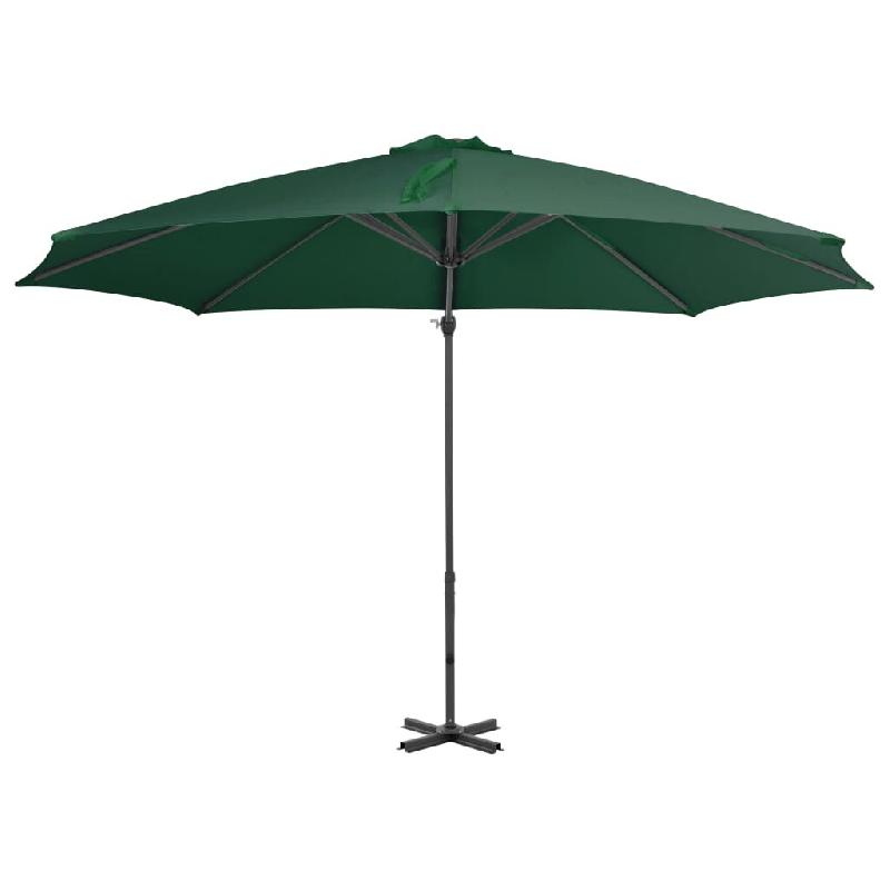 VidaXL Parasol de jardin en porte-à-faux et poteau en aluminium vert Modèle Atlas Urban Élite - vert 44621_0