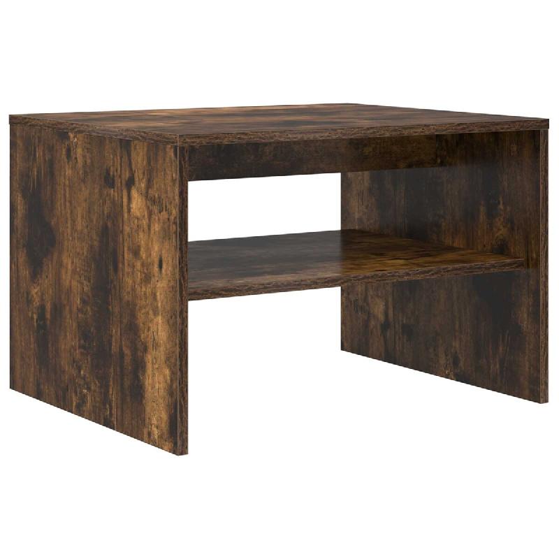 VidaXL Table basse Chêne fumé 60 x 50 x 40 cm Bois d'ingénierie Modèle Atlas Office Compact - 8000272_0