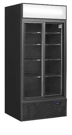 Vitrine réfrigérée noire Noir RAL9005 - 462 L | Tefcold - FSC891SBlack_0