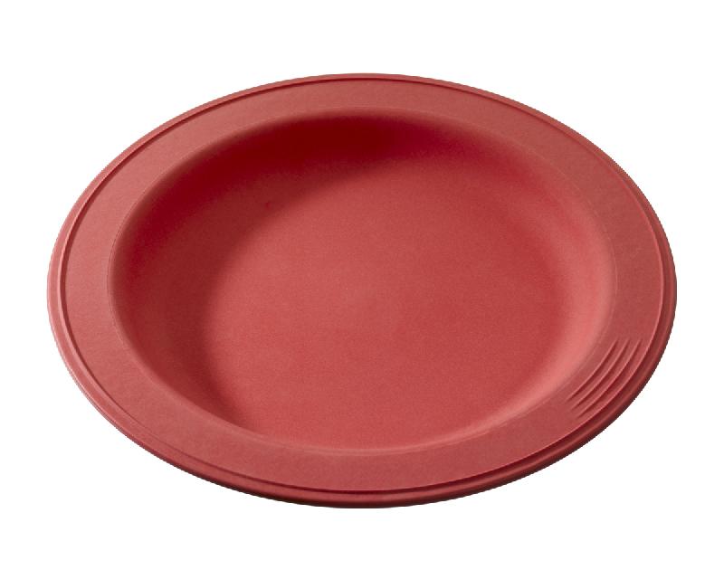 ASSIETTE ROND ROUGE VÉGÉTAL Ø 23 CM LILITOUCH SAINT ROMAIN