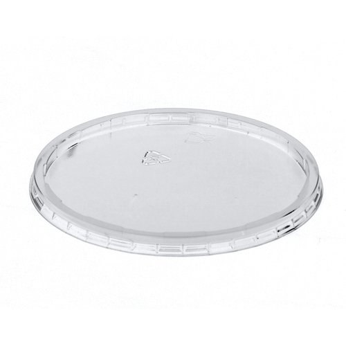 100 COUVERCLES PAPSTAR POUR GOBELETS D'EMBALLAGE, PP, RONDS Ø 10,1 CM X HAUTEUR : 0,8 CM TRANSPARENTS