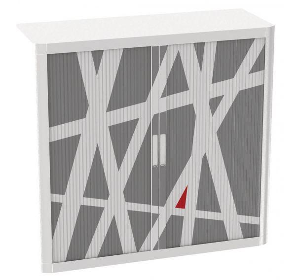 ARMOIRE EASY OFFICE HAUTEUR 104 CM CORPS BLANC RIDEAUX DÉCOR STREET - MANUTAN COLLECTIVITÉS