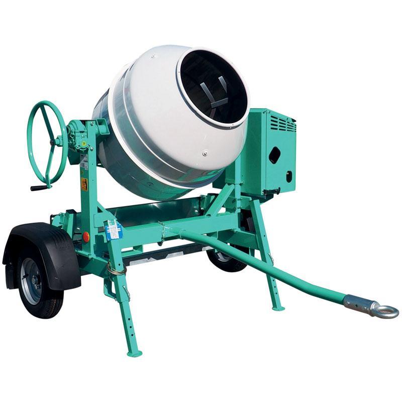 Bétonnière thermique tractable 235 litres S 250 R avec cuve en acier - Moteur WORMS - IMER - 01115734_0
