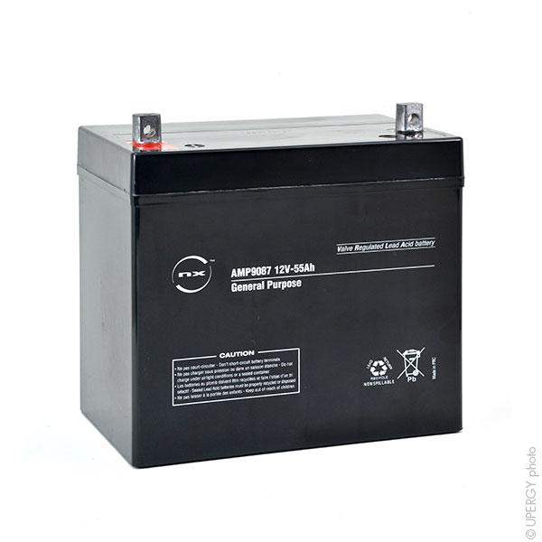 Batterie plomb AGM NX 55-12 General Purpose - 12V 55Ah M6-M - étanche et sans entretien_0