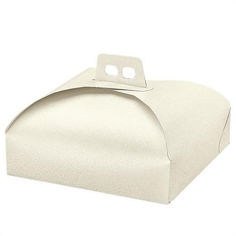 BOÎTE POUR TARTE FOURRURE 29X29X7 CM CARTON BLANC (VENDU PAR 100)