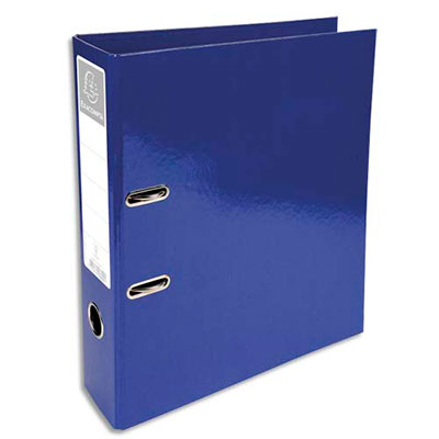 CLASSEUR A LEVIER EXACOMPTA IDERAMA - EN CARTON PELLICULE - DOS 7 CM - A4+ - BLEU
