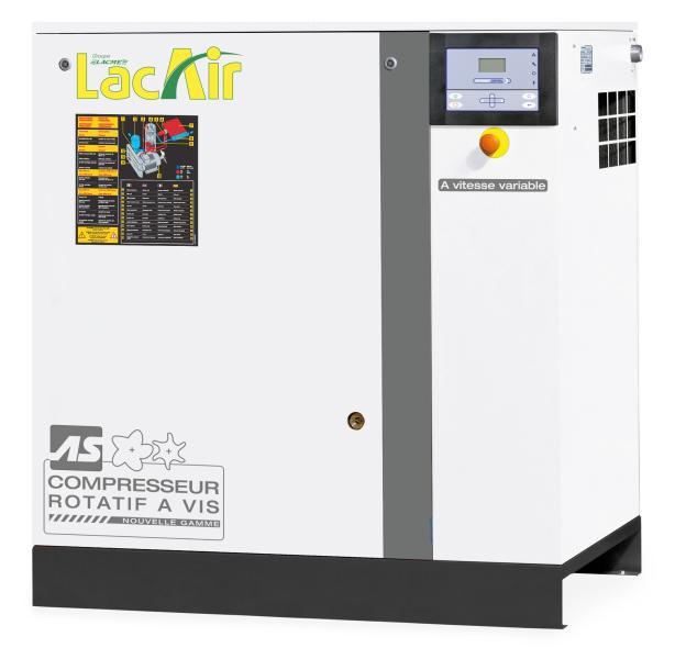 Compresseur à vis Lacair - ASV 40 - 100,2 à 239,8 m³/h - 9,5 bar - variateur de vitesse - 400V - 330487_0