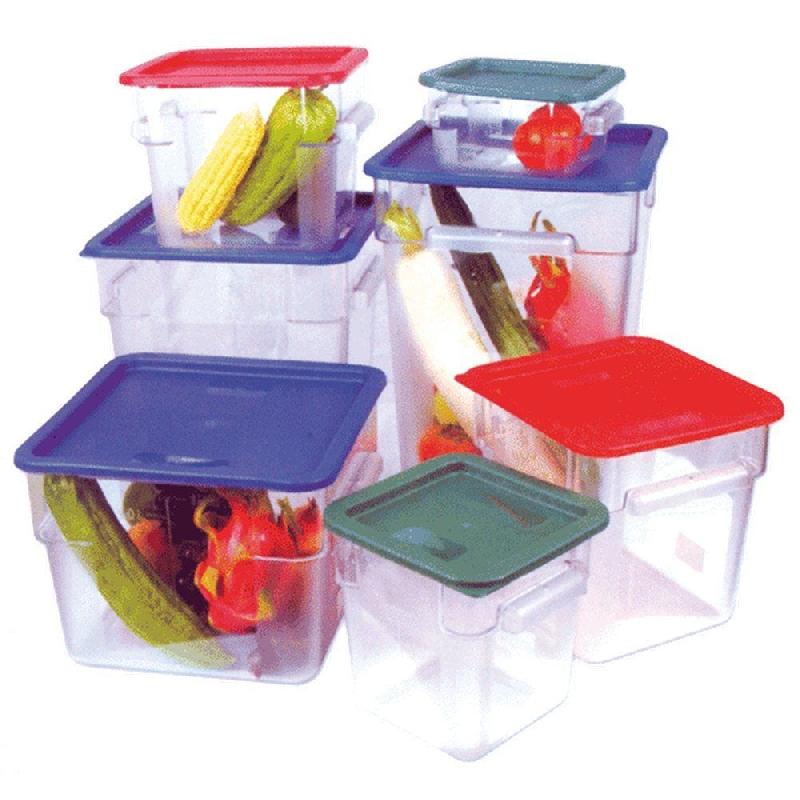 Couvercle pour bac 12L et 18L 29x29x1cm polyéthylène bleu_0