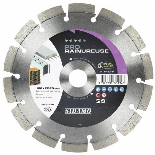 DISQUE DIAMANT À JANTE SEGMENTÉE - 140 MM - PRO RAINUREUSE SIDAMO
