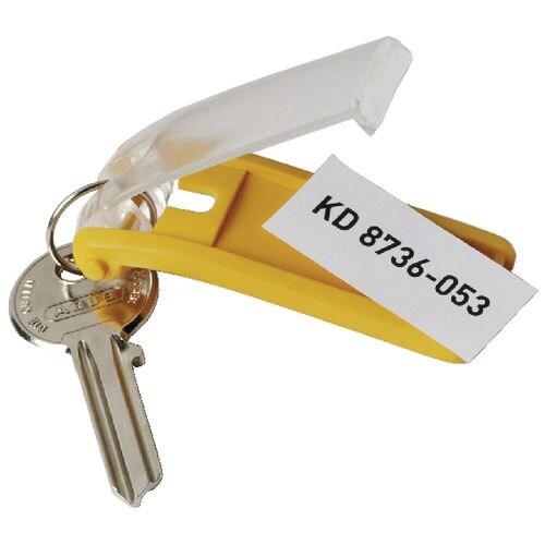 DURABLE Porte-clés Key Clip 65 x 25 x 12 mm 6 pièces - jaune 195704_0