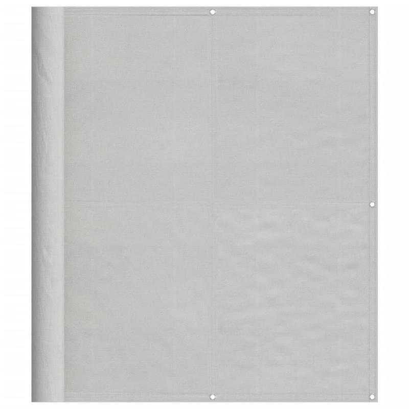 Écran de balcon gris clair 120x1000 cm 100% polyester oxford Modèle Terrasse Lambda Prime - 4000020_0