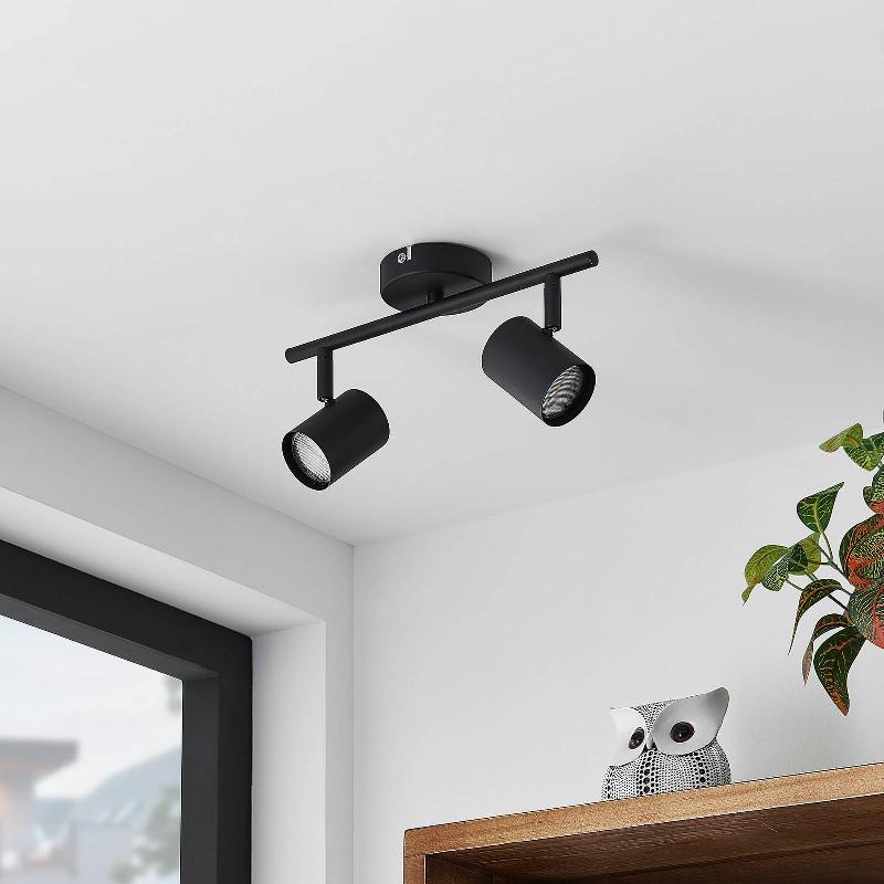 ELC BINOLA SPOT EN NOIR, À 2 LAMPES