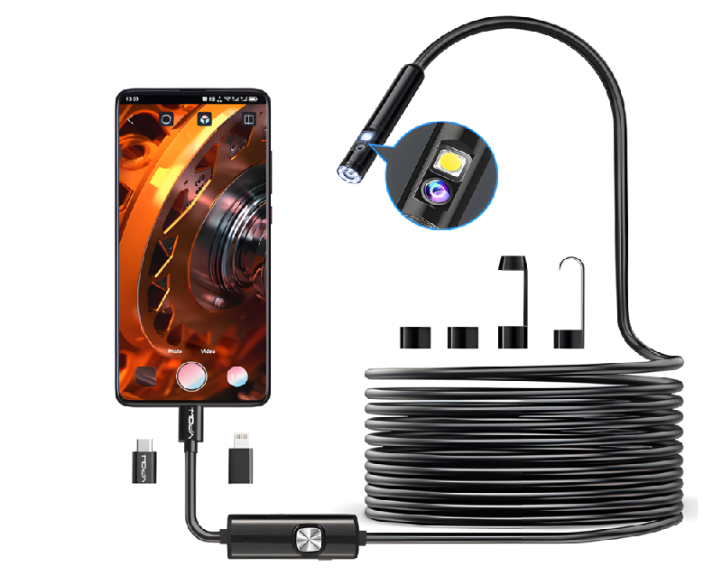 Endoscope USB étanche - dispositif d'inspection flexible avec caméra miniaturisée - Référence INSPECAM_0