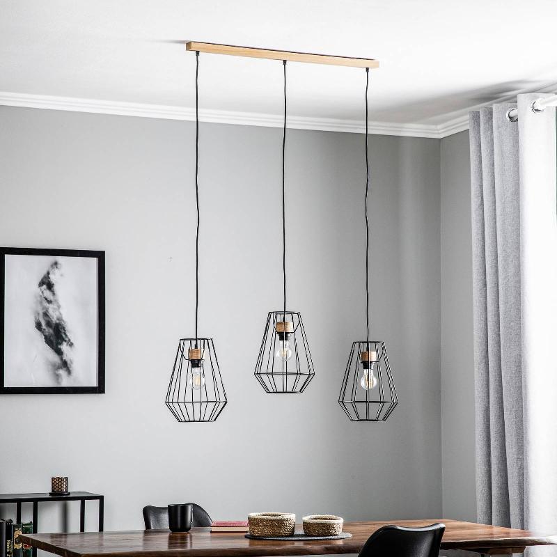 ENVOSTAR FINAN SUSPENSION 3 LAMPES LINÉAIRE 21CM